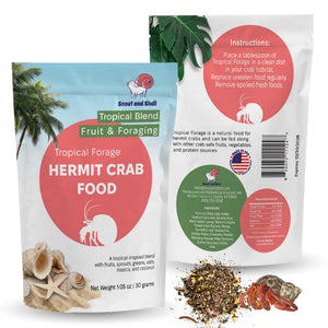Tropical Forage hermit crab food