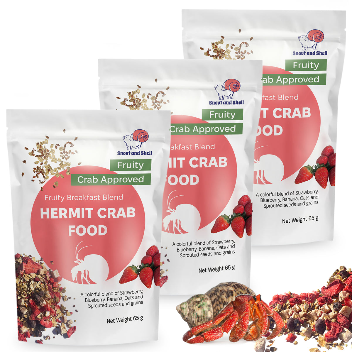 Snout and Shell Hermit Crab Food Bundle
