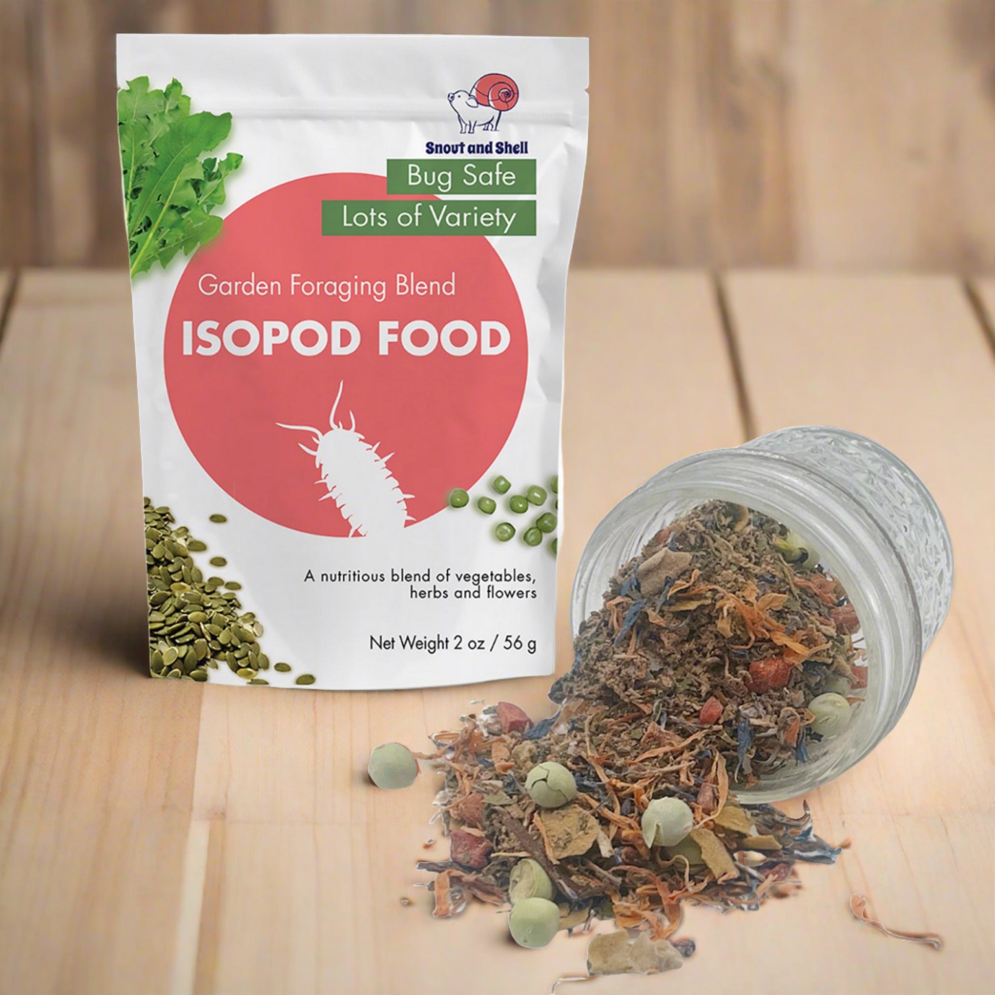 Isopod Food to Enrich Your Pet's Habitat and Diet - Garden Foraging Blend