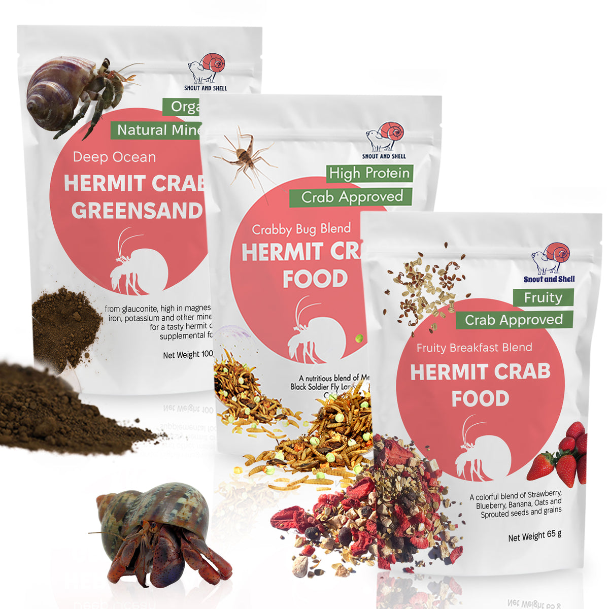 Hermit Crab Food Multipack Aquatic Pet Animal Snack Treat