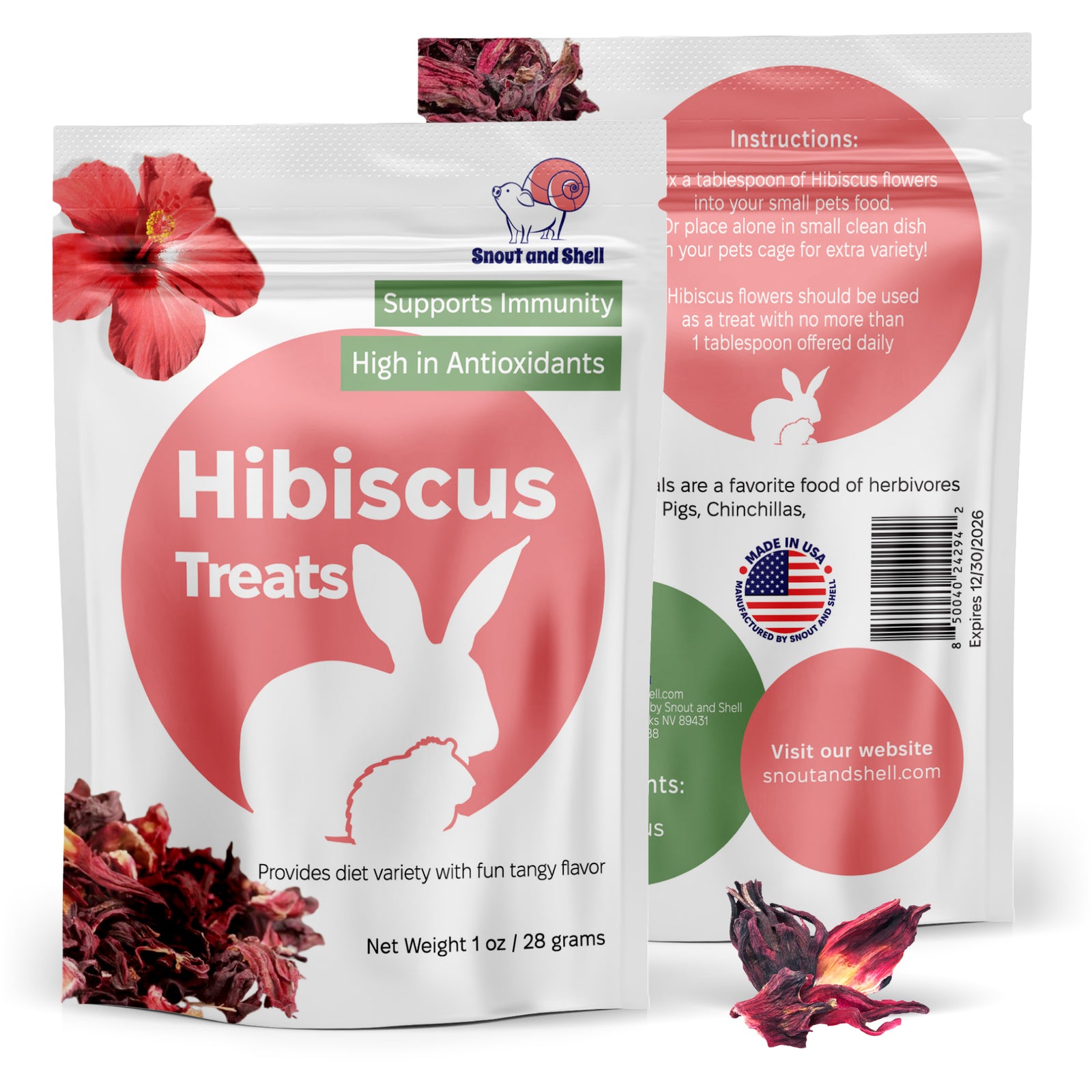 natural hibiscus pet treats