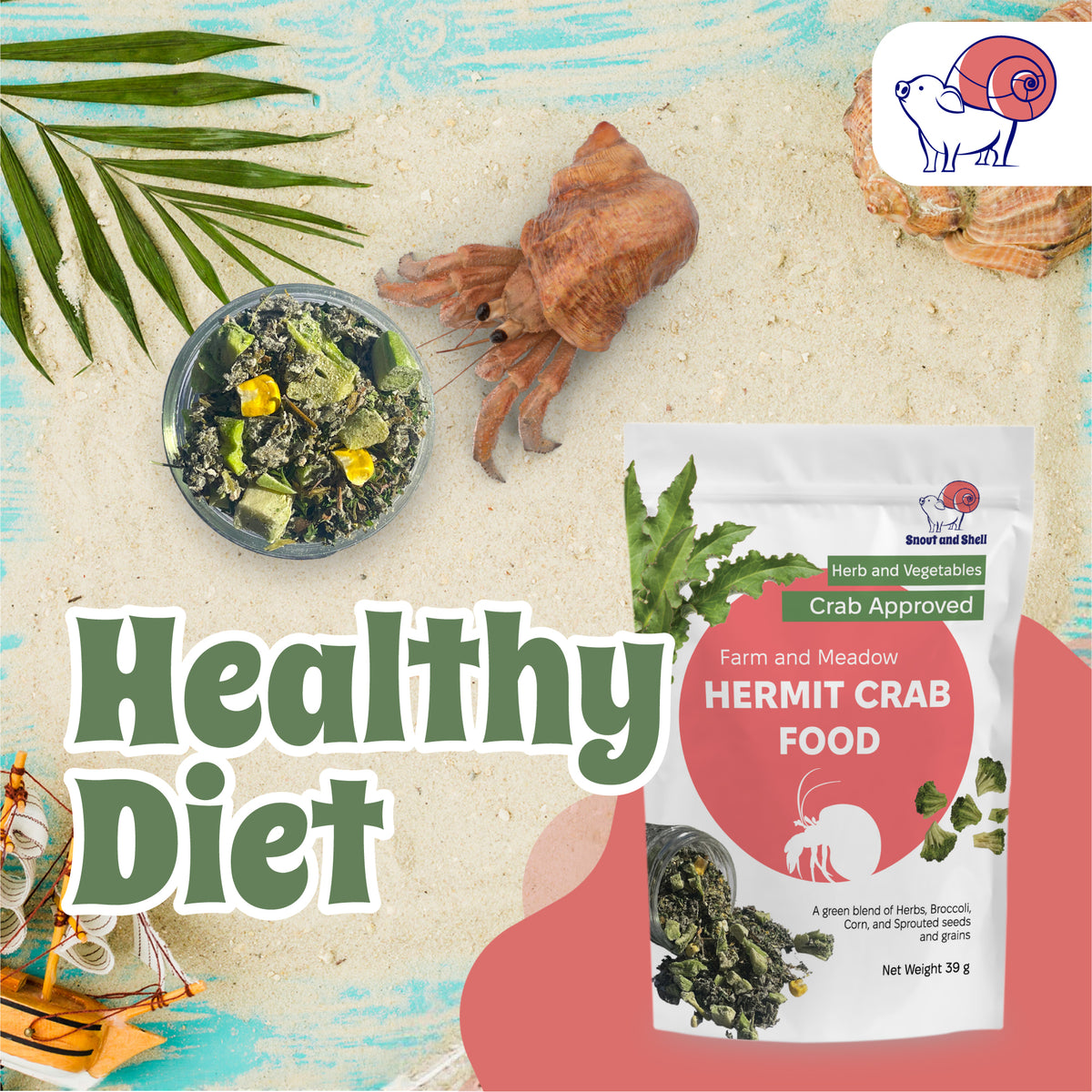 Farm and Meadow Hermit Crab Food