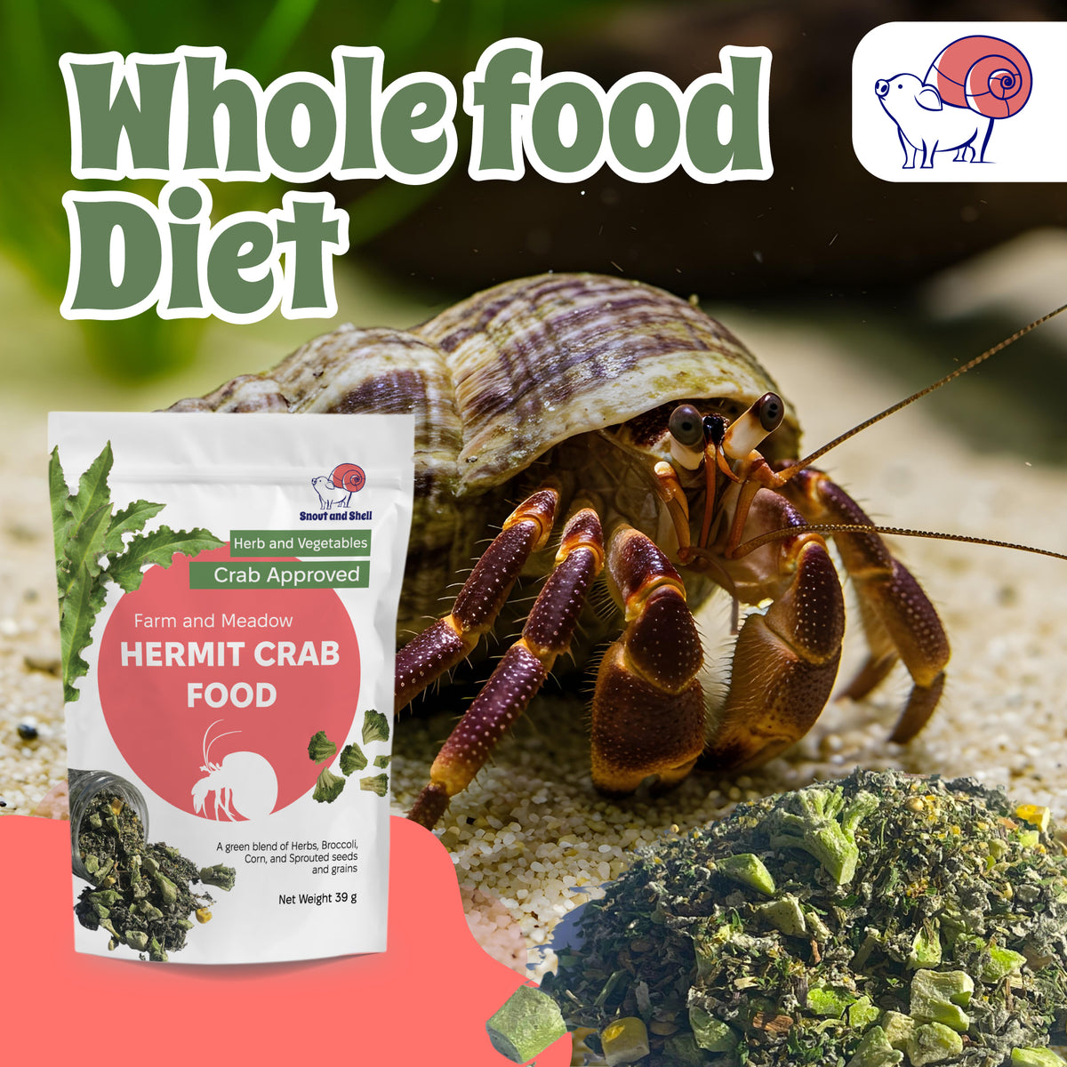 Farm and Meadow Hermit Crab Food
