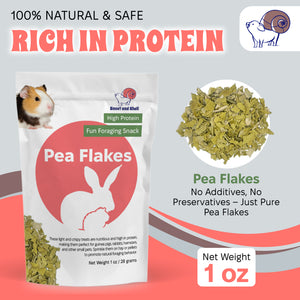 Pea Flakes for Small Pets – 2 oz (28g)