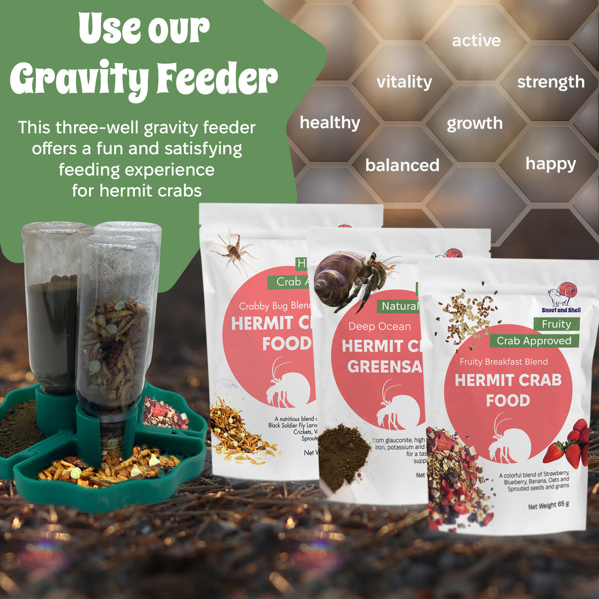 Hermit Crab Food Multipack Aquatic Pet Animal Snack Treat