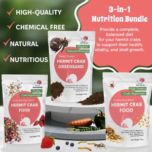 Hermit Crab Food Multipack Aquatic Pet Animal Snack Treat