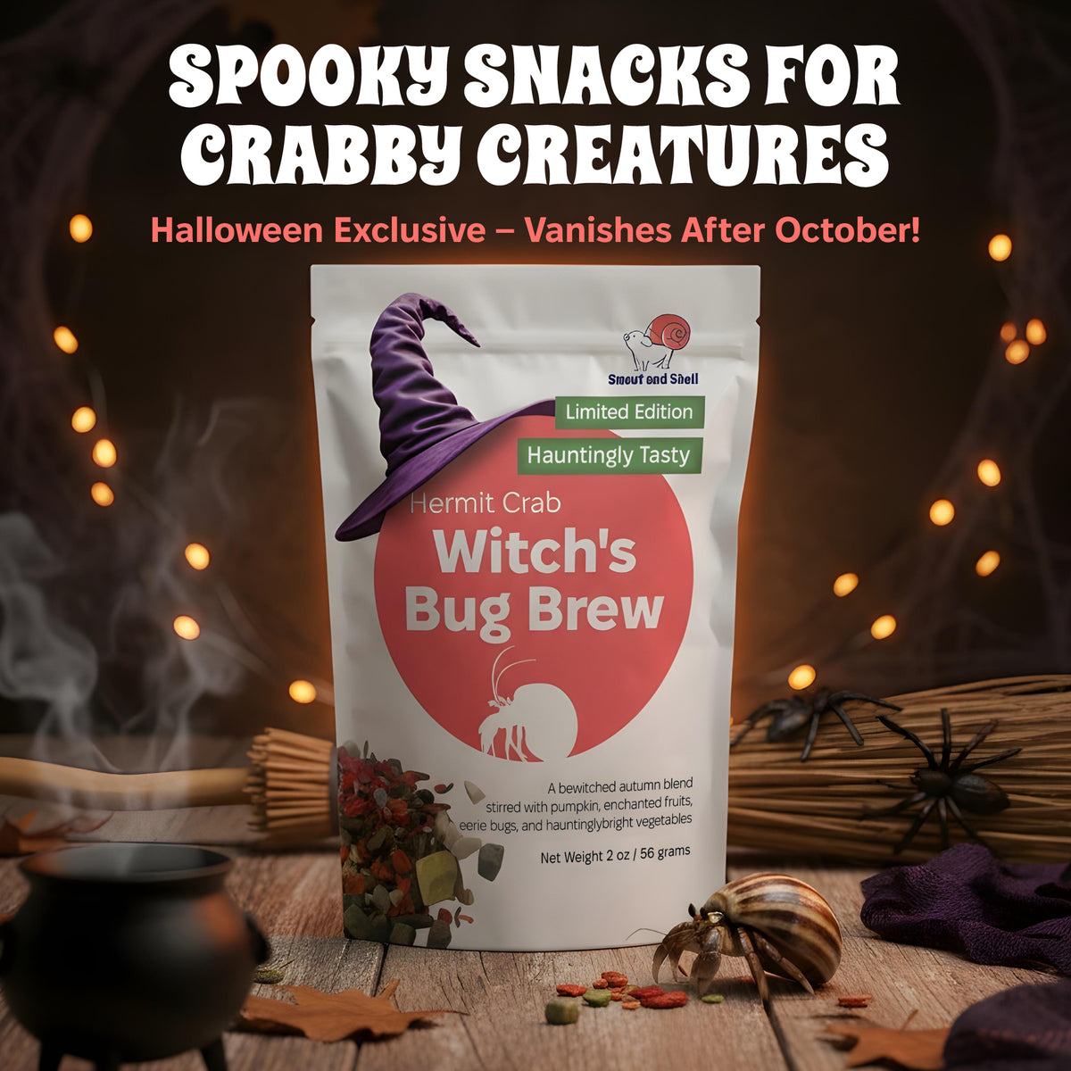 Witch’s Bug Brew Hermit Crab Food – Limited Edition – 2 oz (56g)