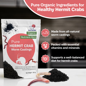 Organic Pet Hermit Crab Worm Castings