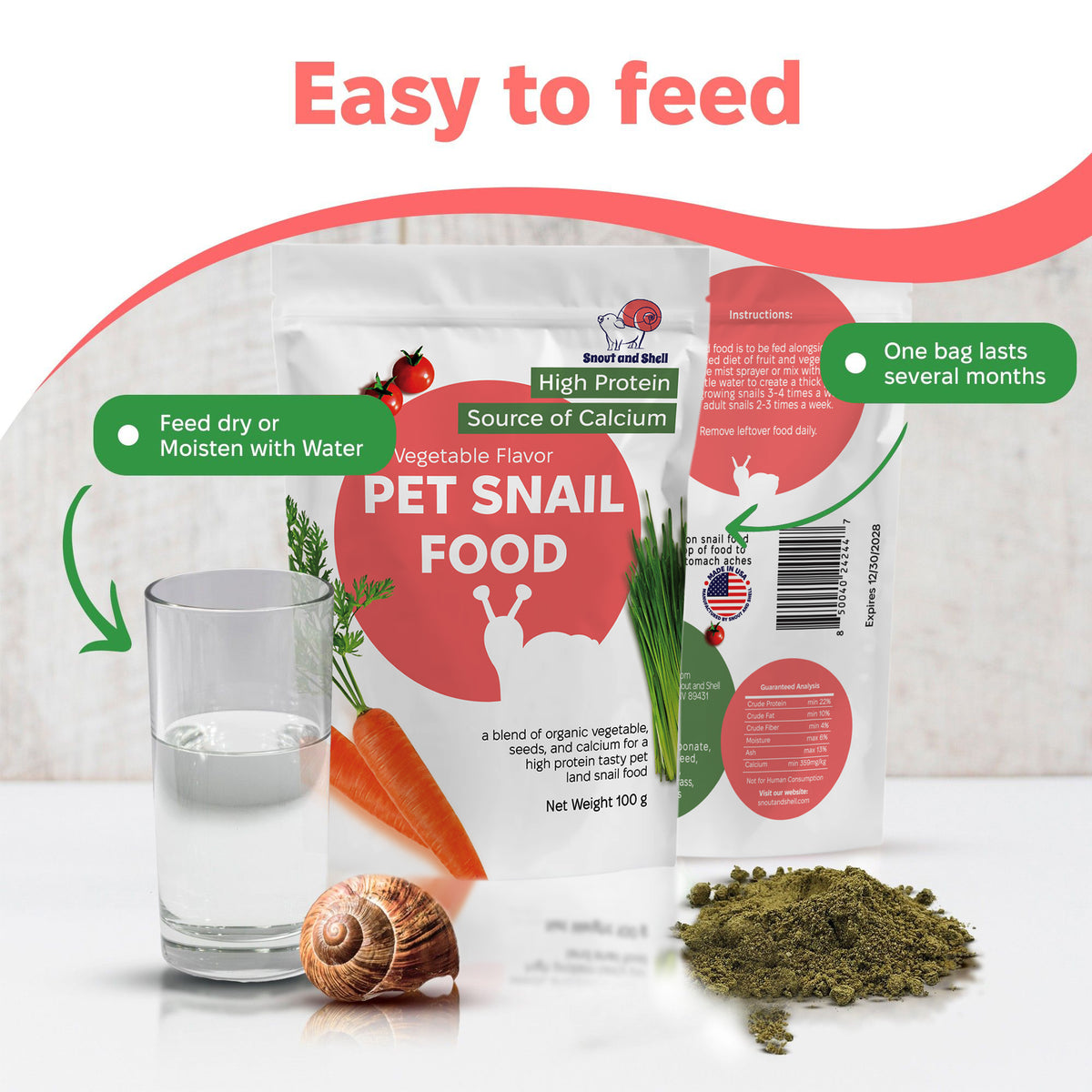 Pet Snail Food