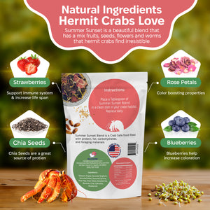 Summer Sunset Hermit Crab Food - 1 oz - 30 Grams