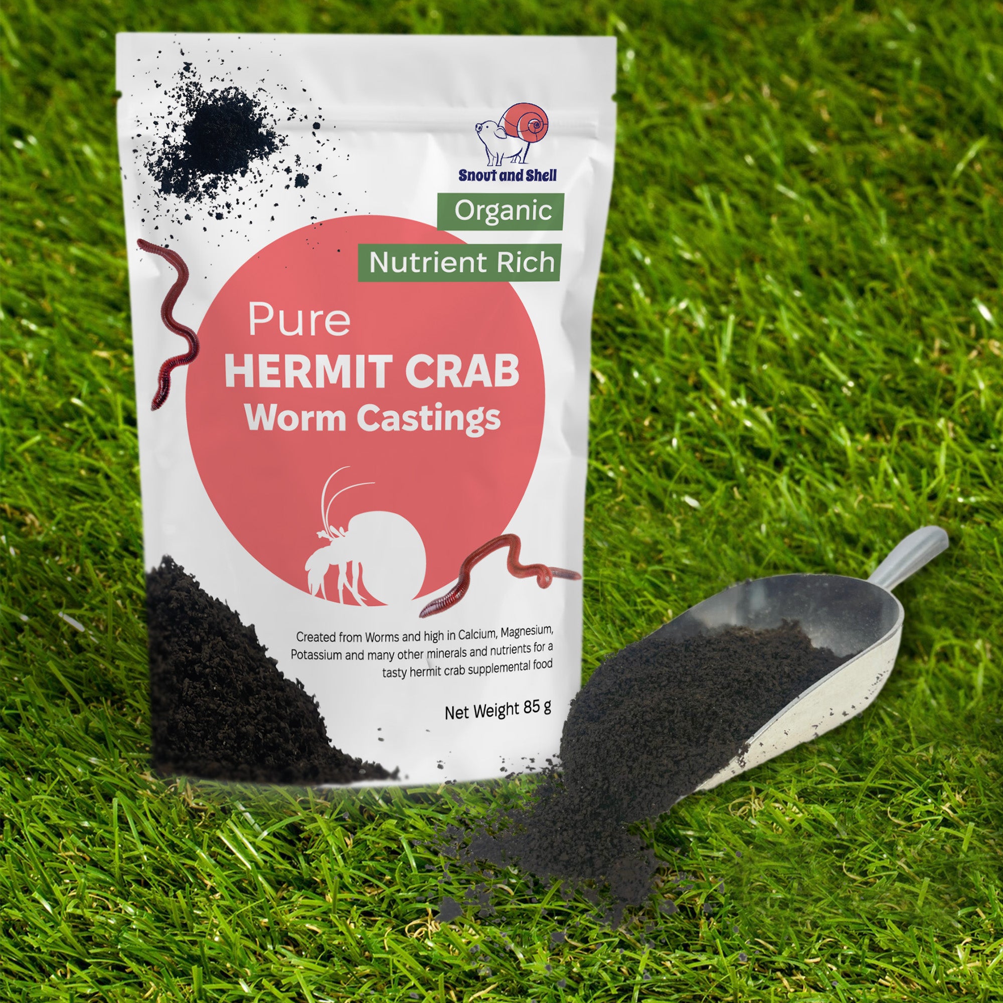 Organic Pet Hermit Crab Worm Castings