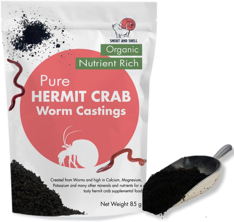 Organic Pet Hermit Crab Worm Castings